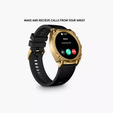 Police My Avatar Gents 45MM Black Smart Watch With Silicone Strap