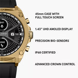 Police My Avatar Gents 45MM Black Smart Watch With Silicone Strap