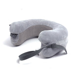 Samsonite Roll Memory Foam Pillow Grey - Blue Salon
