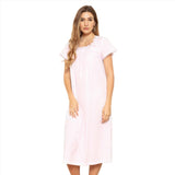 Cottonreal Women's HERA  Sugar Pink Nightdress