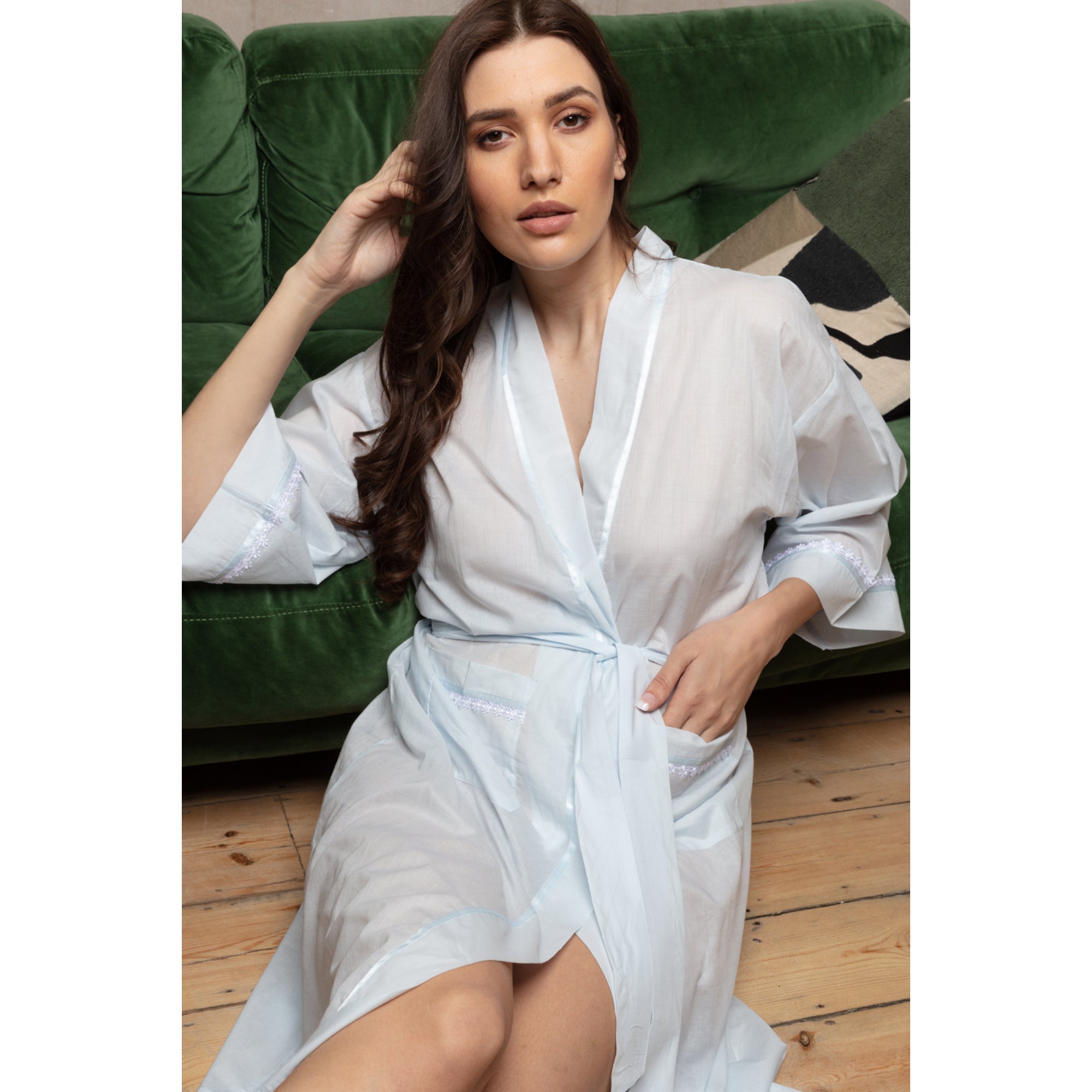 Cottonreal Women's RAMONES Deluxe Co Voile Kimono Wrapovers