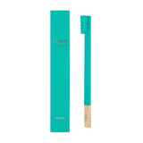 Apriori Slim Turquoise Blue Gold Medium Toothbrush