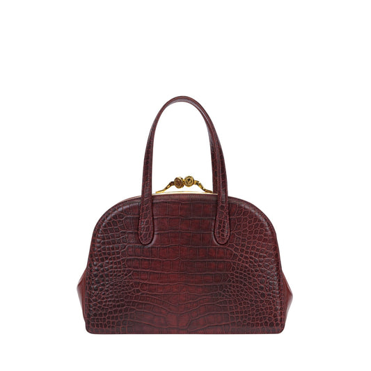 Orlandi Valentino Women's Rhea Embossed Top Handle Hand Bag