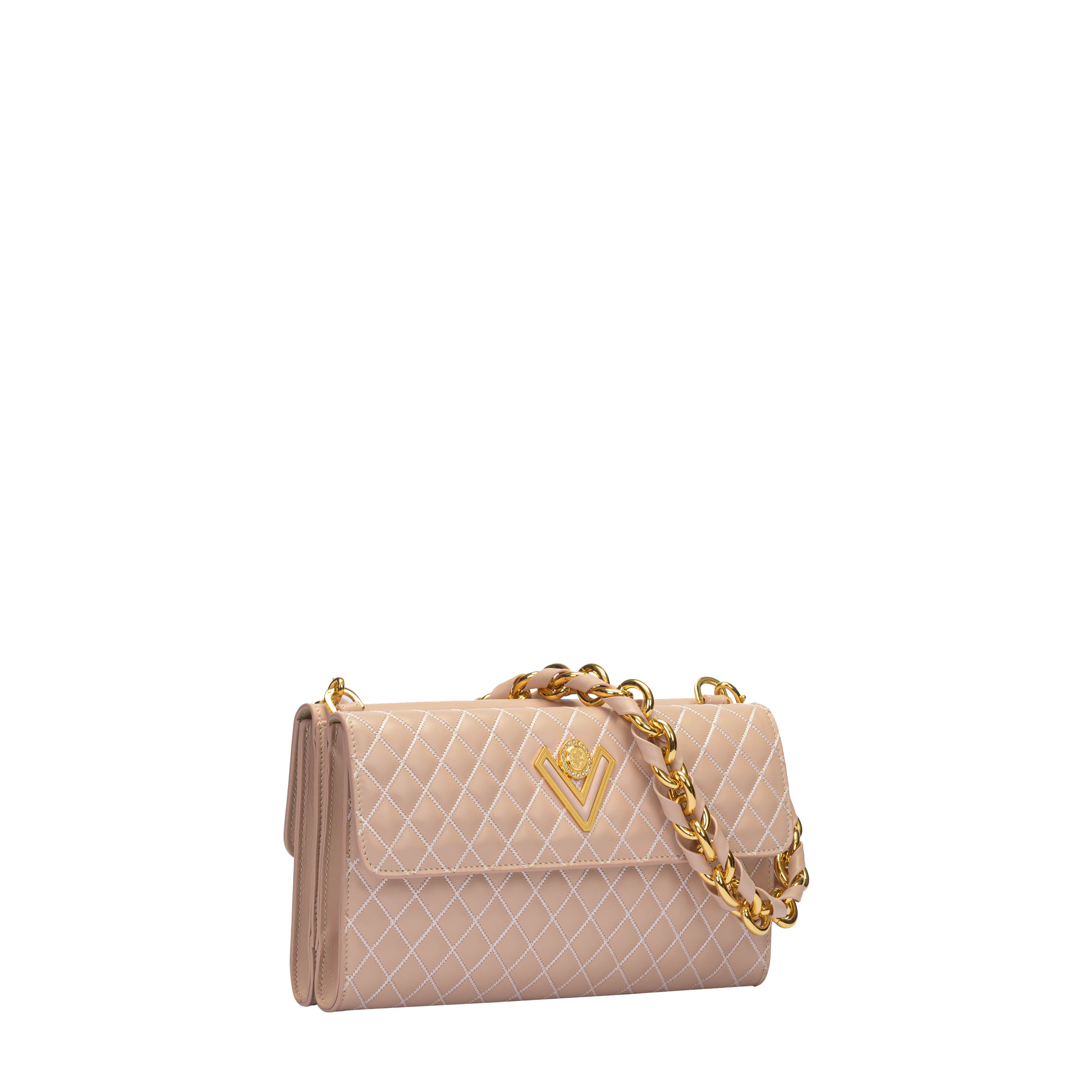 Orlandi Valentino Women's Quilted Shoulder Bag