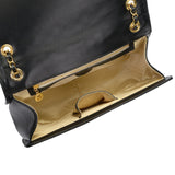 Orlandi Valentino Women's Quilted Leather Shoulder Bag with Chain Strap