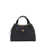 Orlandi Valentino Women's Quilted Leather Top Handle Bag