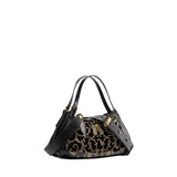 Orlandi Valentino Women's Embellished Patent Leather Hand Bag