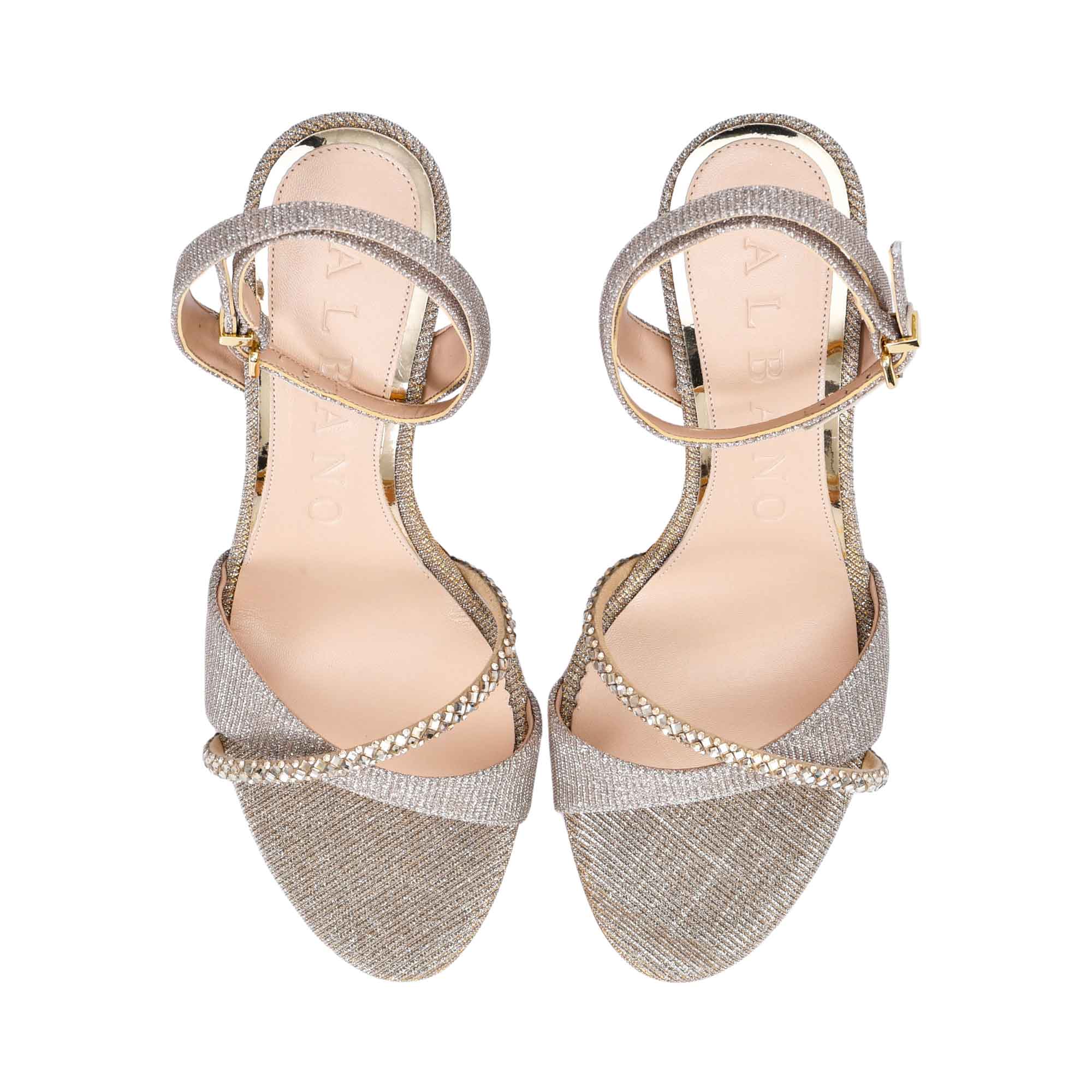 Albano Women's Glitter Ankle-Strap Sandal