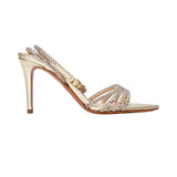 Albano Women's Gold Crystal-Embellished Heeled Sandal