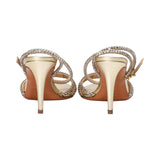 Albano Women's Gold Crystal-Embellished Heeled Sandal