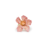 Les Nereides Large Magnolia Flower And Glass Cabochon Ring