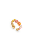 Les Nereides Daisy And Zinnia Crown Adjustable Ring