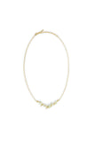 Les Nereides White Hollyhocks And Mother Of Pearl Beads Gold-Plated Statement Necklace