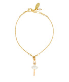 Les Nereides White Tutu Mini Ballerina Fine Bracelet