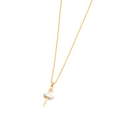 Les Nereides White Tutu Mini Ballerina Fine Necklace