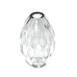 Balerina Engraved Glass Vase Grey