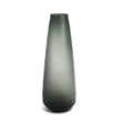 Balerina Engraved Big Glass Vase Grey