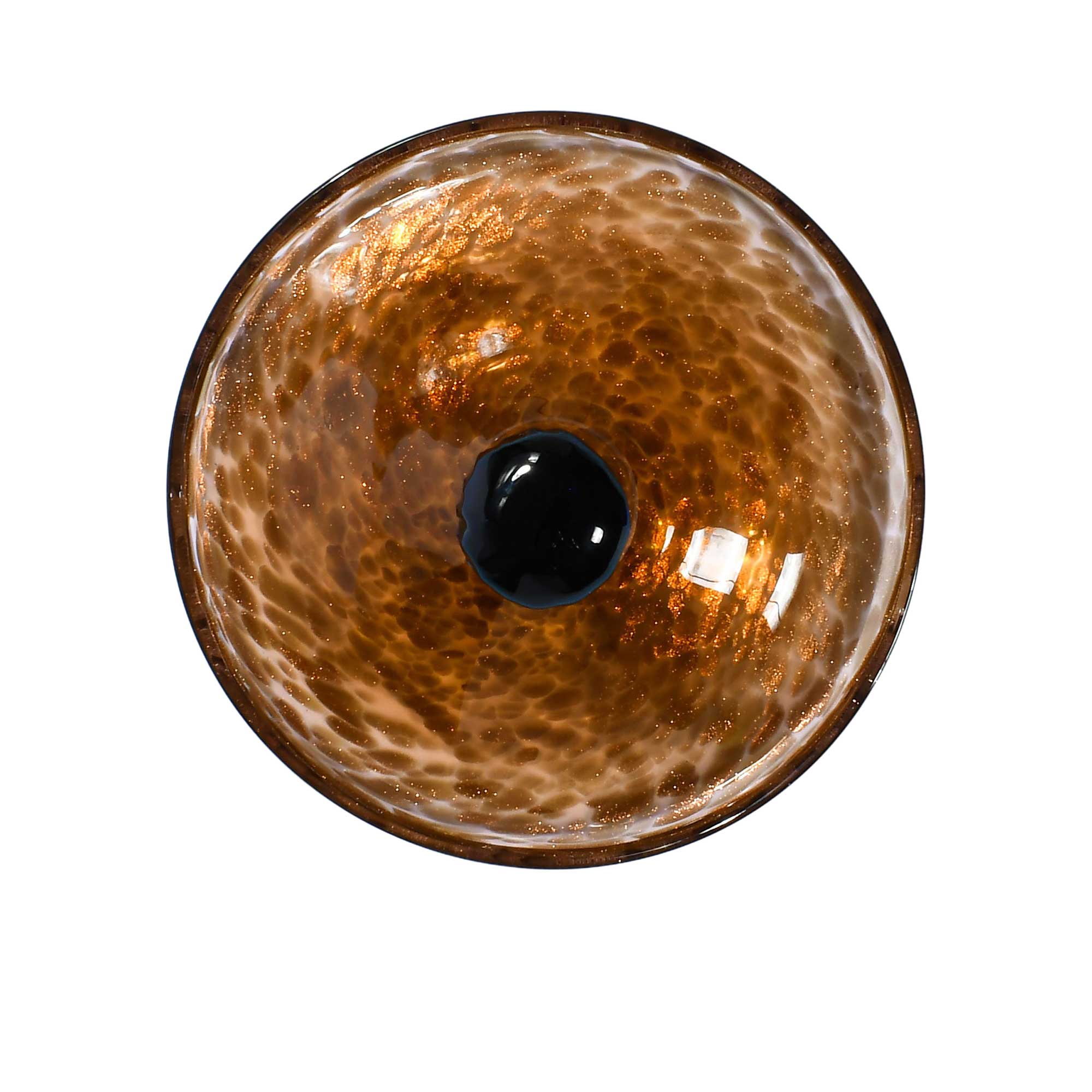 Casa Blu Green With Dark Amber Decoration