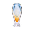 Casa Blu Sea Blue With Amber Small Ball Crystal Vase