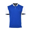 Eden Park Men's Color Block Polo Shirt - Blue with White Sleeves