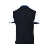 Eden Park Men's Color Block Polo Shirt - Blue with White Sleeves
