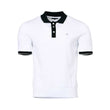 Eden Park Men's White Polo Shirt with Black Collar & Trim