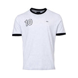 Eden Park Men's Grey Number 10 T-Shirt with Black Trim