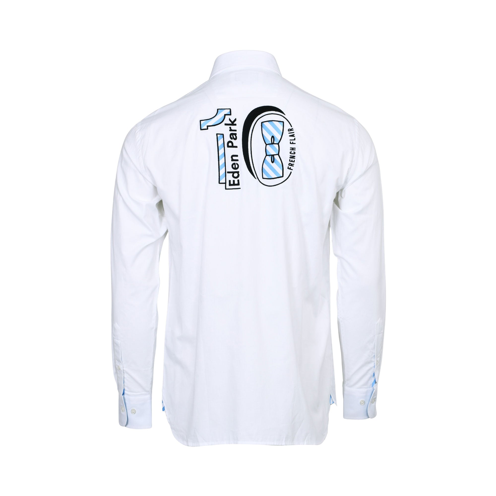 Eden Park Men's White Button-Down Long-Sleeve Shirt