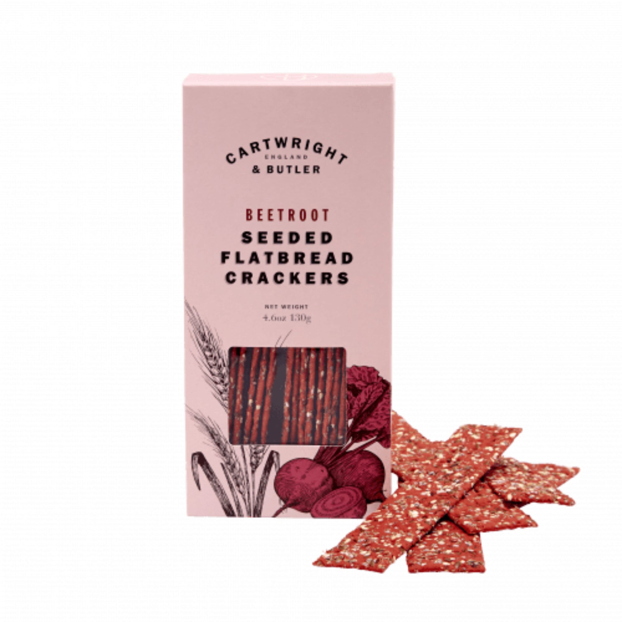 Cartwright & Butler Seeded Beetroot Flat Bread 130g