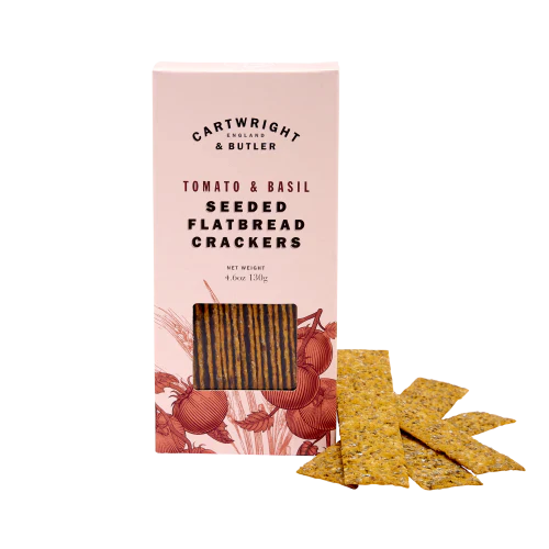 Cartwright & Butler Tomato & Basil Seeded Flatbread 130g