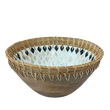 Van Deurs Danmark Bowl With Enamel & Cane 33x15 Cm