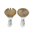 Van Deurs Danmark Servers Short Mango White Flower Set Of 2