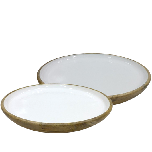 Van Deurs Danmark Dish Mango White Set Of 2