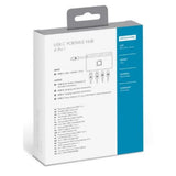 Dicota Usb-C Portable Hub 4-In White
