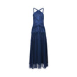 Ermanno Firenze Women's Navy Blue Long Gown