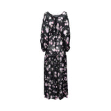 Ermanno Firenze Women's Black & Light Pink Long Dress