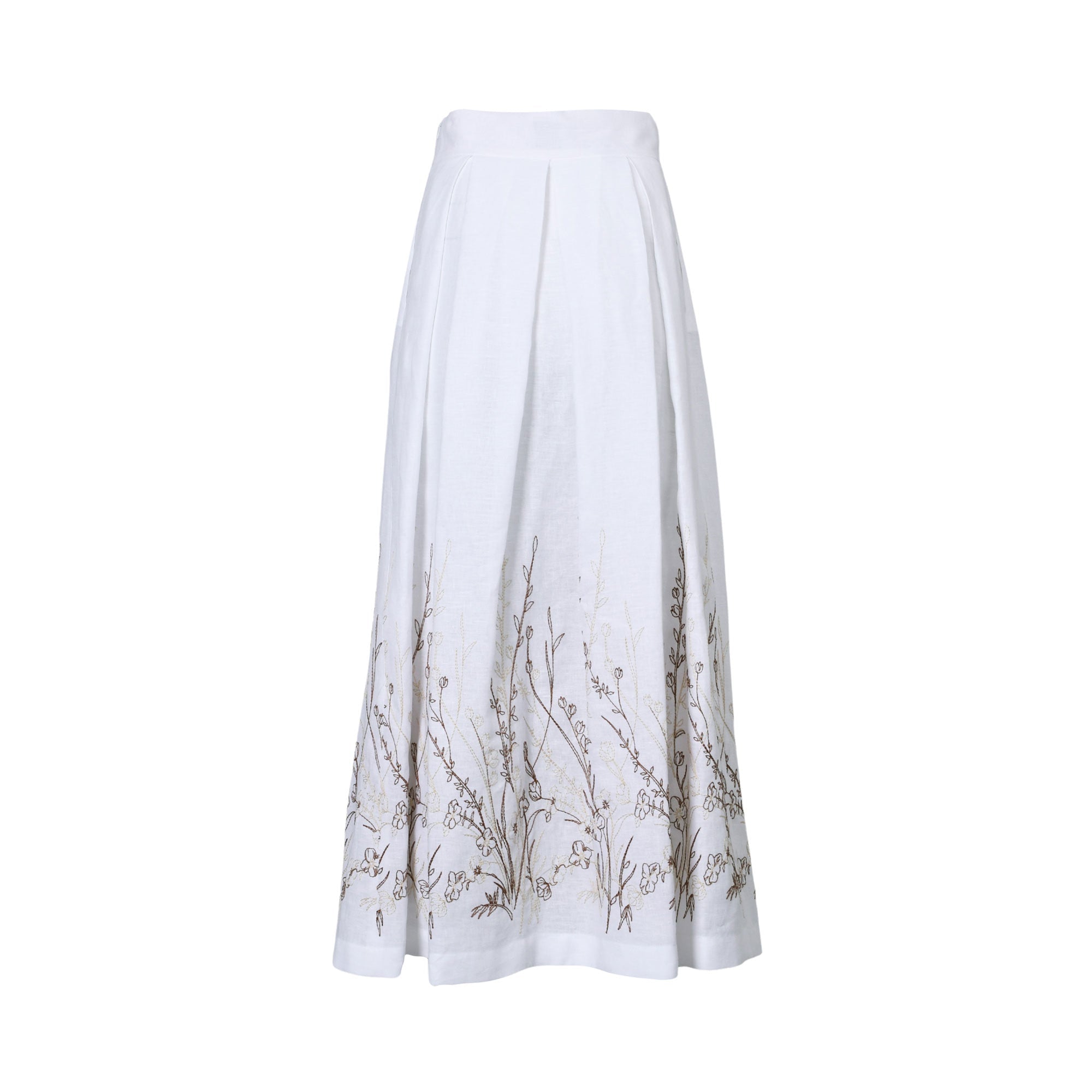 Eleventy Women's White Long Maxi Skirt