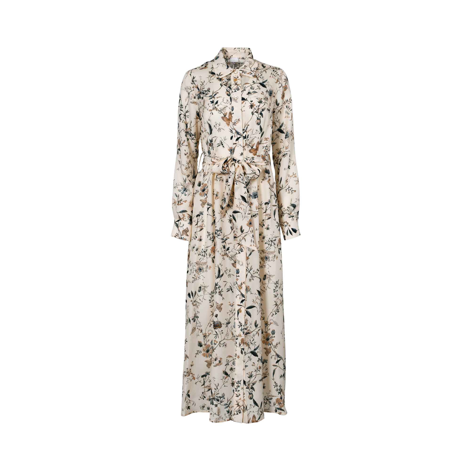 Eleventy Women's Beige Floral Long Dress