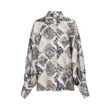 Eleventy Women's Printed Long-Sleeve Shirt
