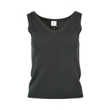 Eleventy Women's Ribbed V-Neck Sleeveless Top