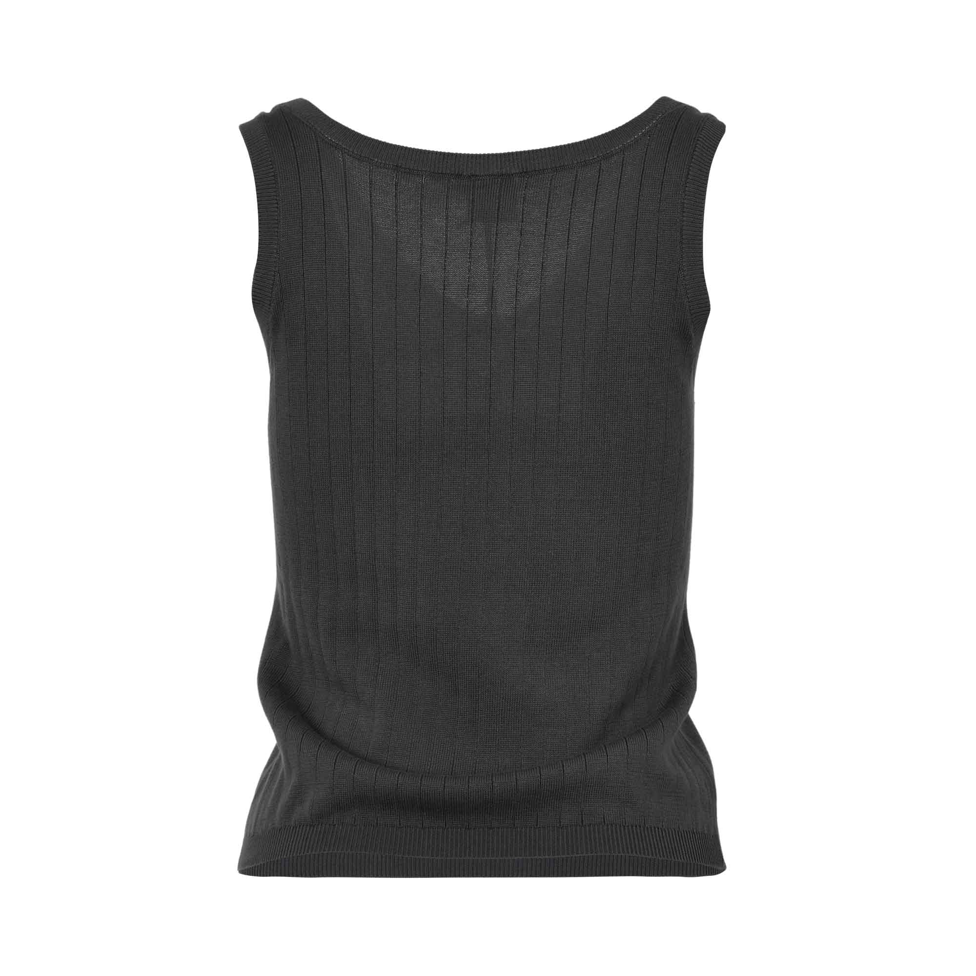 Eleventy Women's Ribbed V-Neck Sleeveless Top