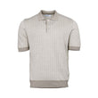 Gran Sasso Men's Ribbed Knit Polo Shirt