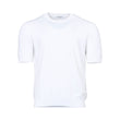 Gran Sasso Men's White Knitted Crew Neck T-Shirt