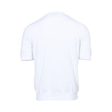 Gran Sasso Men's White Knitted Crew Neck T-Shirt