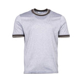 Gran Sasso Men's Knitted T-Shirt with Contrast Trim