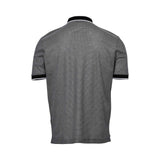 Gran Sasso Men's Patterned Knit Zip Polo Shirt - (Available in Black & Brown)