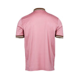 Gran Sasso Men's Tennis Zip Polo Shirt with Striped Trim