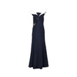 GW Couture Women's Navy & White Long Dress