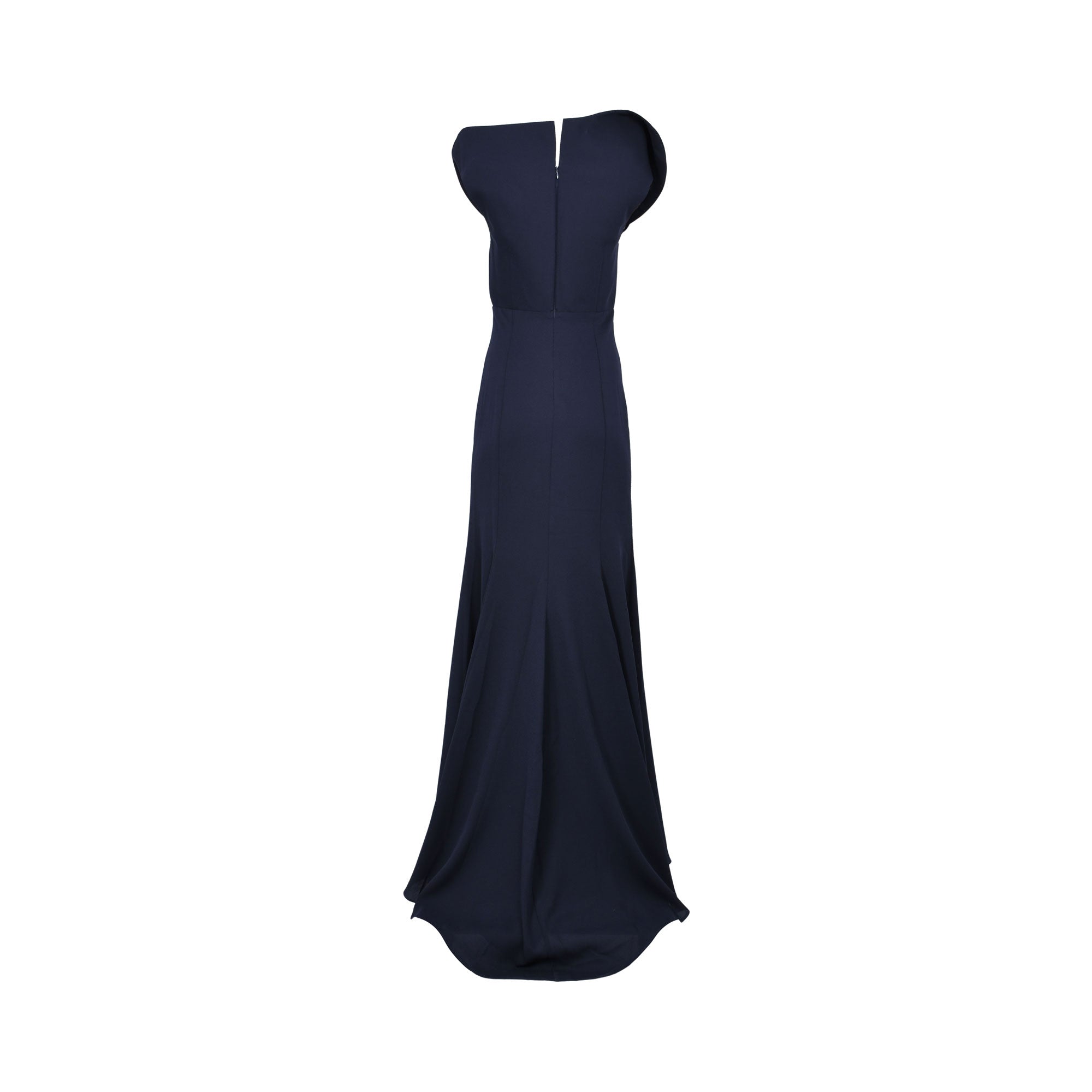 GW Couture Women's Navy & White Long Dress