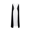 GW Couture Women's Black & White Long Dress